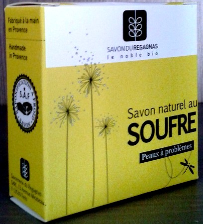 Savon au soufre pour les problèmes de peau